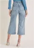 Sophia Wide Leg Crop Jeans - Light Wash sold by VENUS