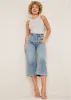Sophia Wide Leg Crop Jeans - Light Wash sold by VENUS