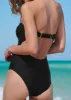 Bold Bandeau One-Piece - Black Beauty sold by VENUS