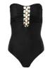 Bold Bandeau One-Piece - Black Beauty sold by VENUS