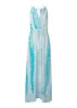 Maxi Cover-Up Dress - Aqua Tie Dye sold by VENUS