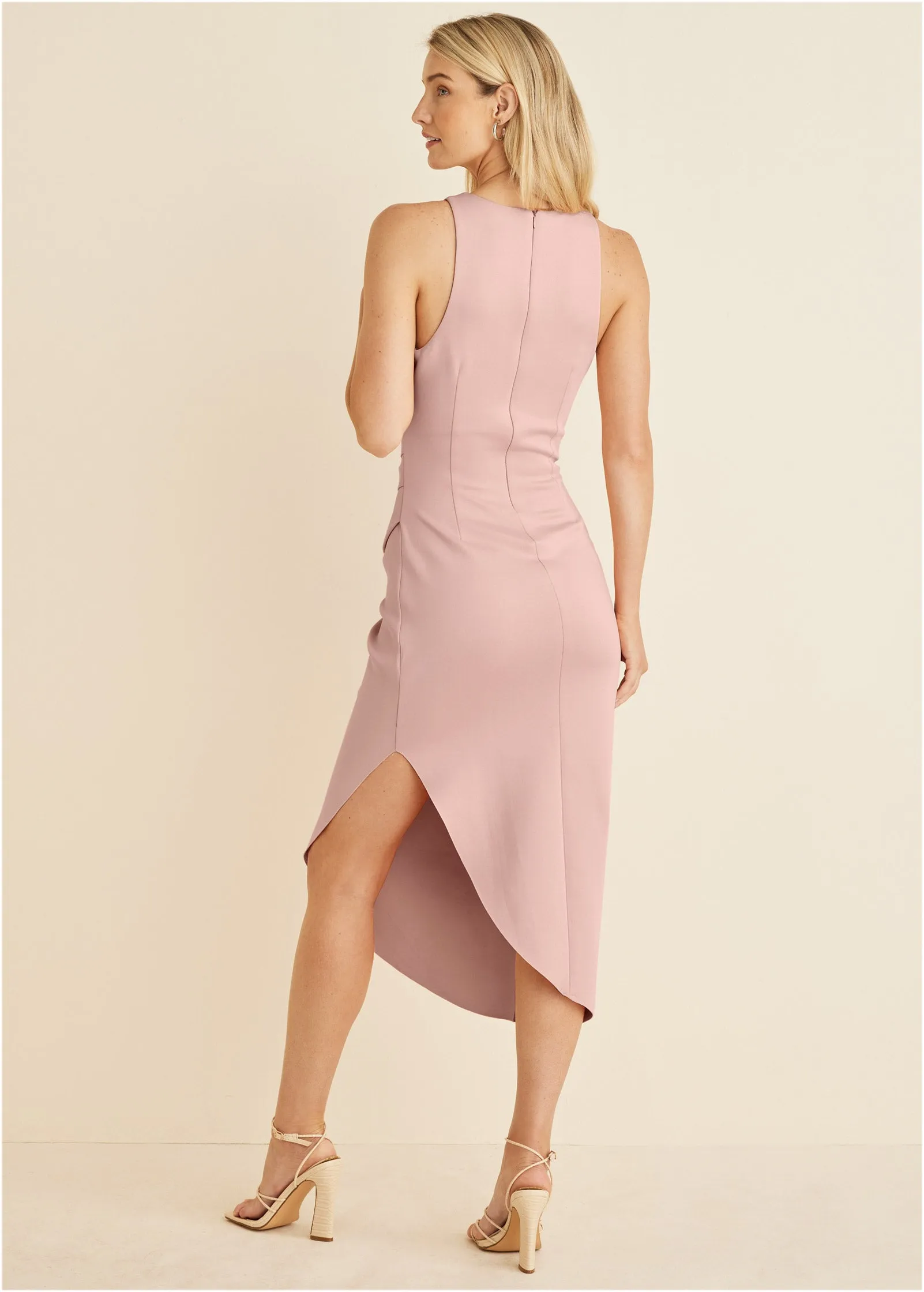 Ruched Bodycon Dress - Peach sold by VENUS product image thumbnail 2