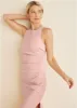 Ruched Bodycon Dress - Peach sold by VENUS