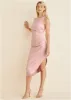 Ruched Bodycon Dress - Peach sold by VENUS