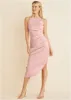 Ruched Bodycon Dress - Peach sold by VENUS