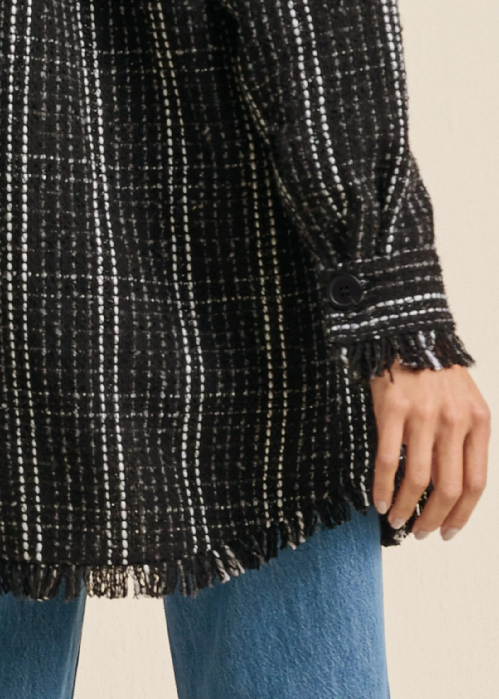 Tweed Shacket - Black Multi sold by VENUS product image thumbnail 5