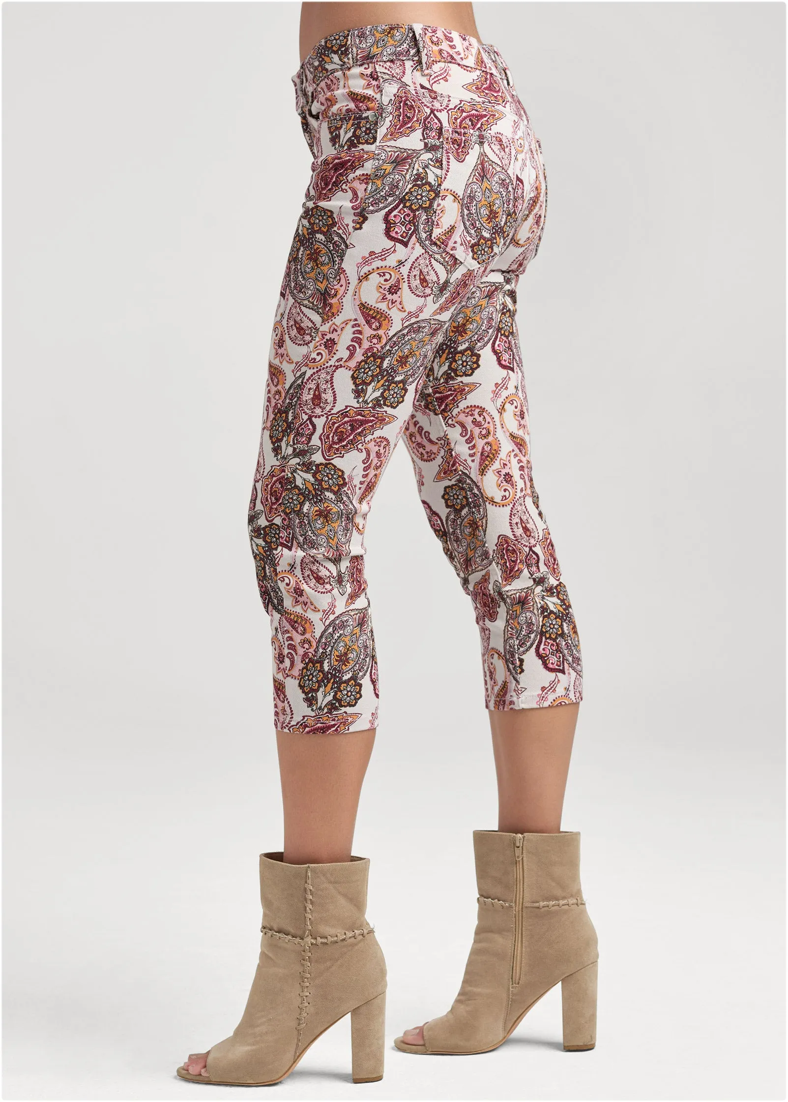 Cindy Capri Jeans - Blush Multi sold by VENUS product image thumbnail 3
