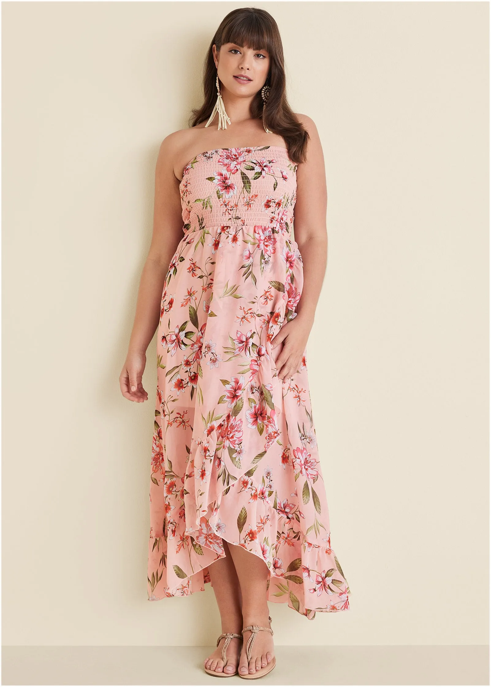 Strapless Smocked Dress - Ethereal Floral sold by VENUS product image thumbnail 5