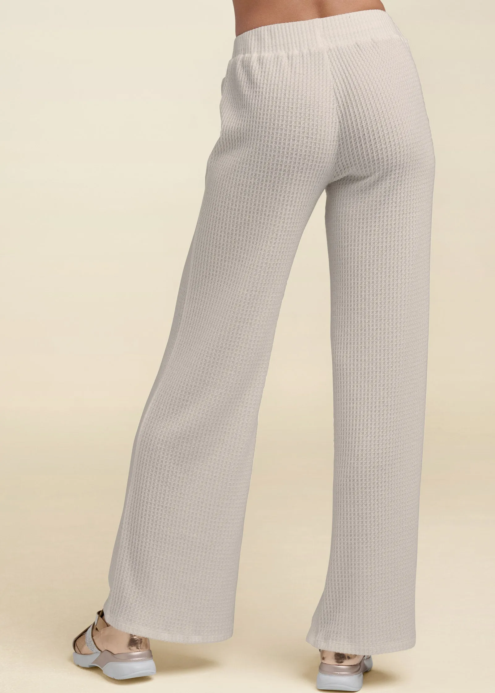Brushed Waffle Lounge Pants - Oatmeal sold by VENUS product image thumbnail 2