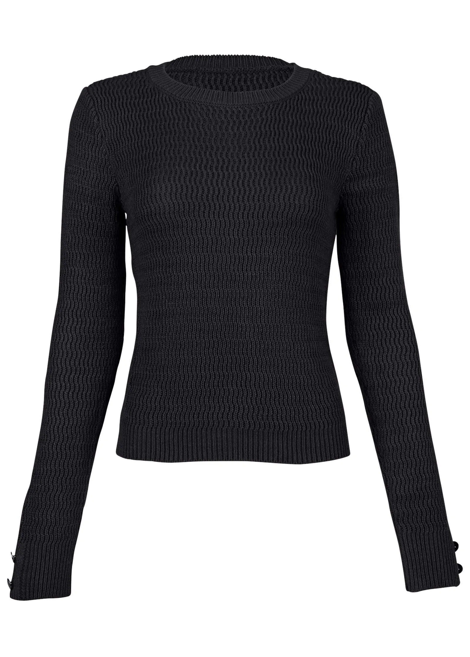 Open Stitch Sweater - Black sold by VENUS product image thumbnail 4