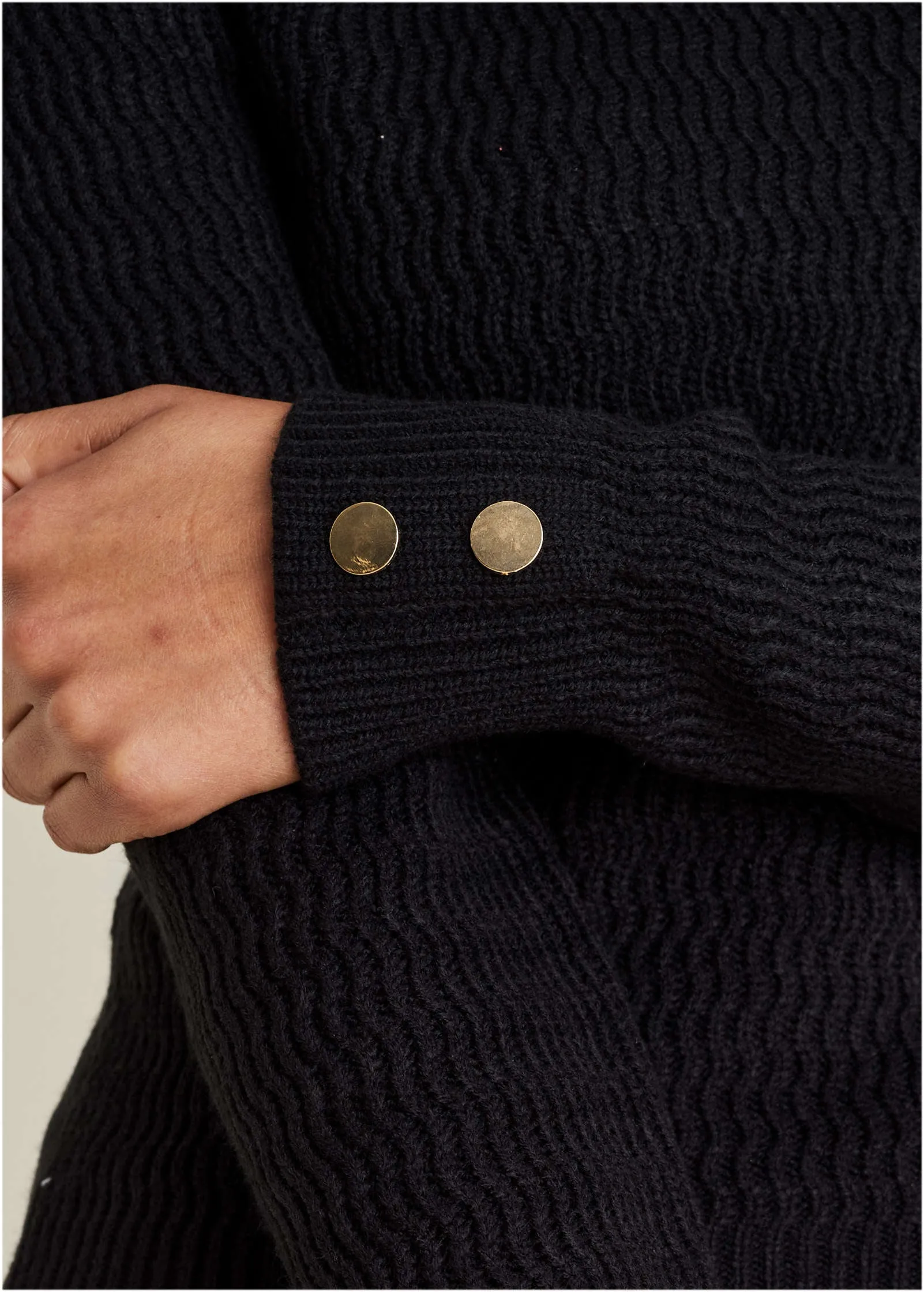 Open Stitch Sweater - Black sold by VENUS product image thumbnail 3