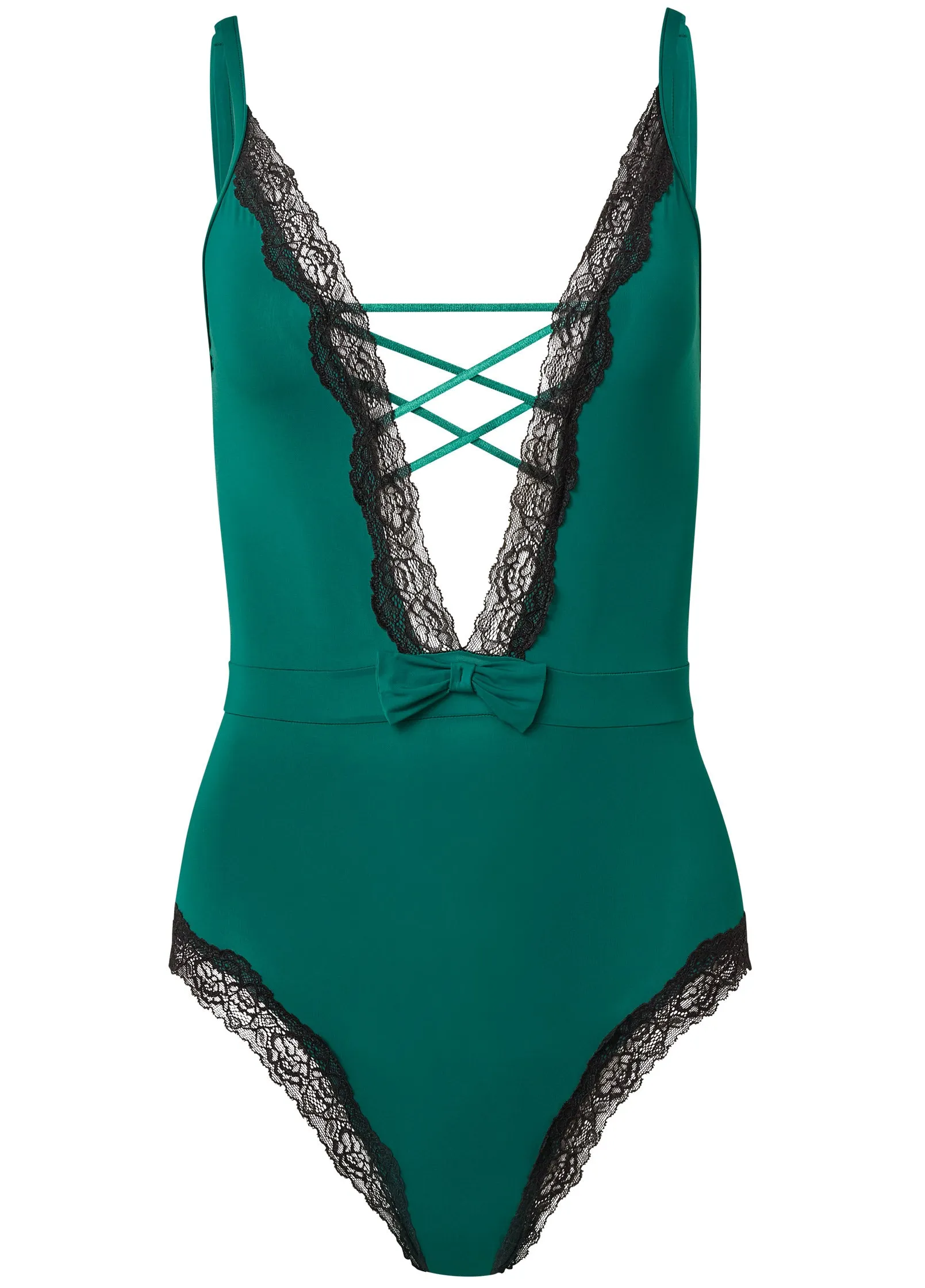 Lace-Up Teddy - Green Multi sold by VENUS product image thumbnail 4