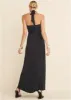 Plunging Knot Maxi Dress - Black sold by VENUS
