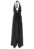 Plunging Knot Maxi Dress - Black sold by VENUS