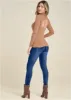 Back Cut-Out Casual Top - Camel sold by VENUS