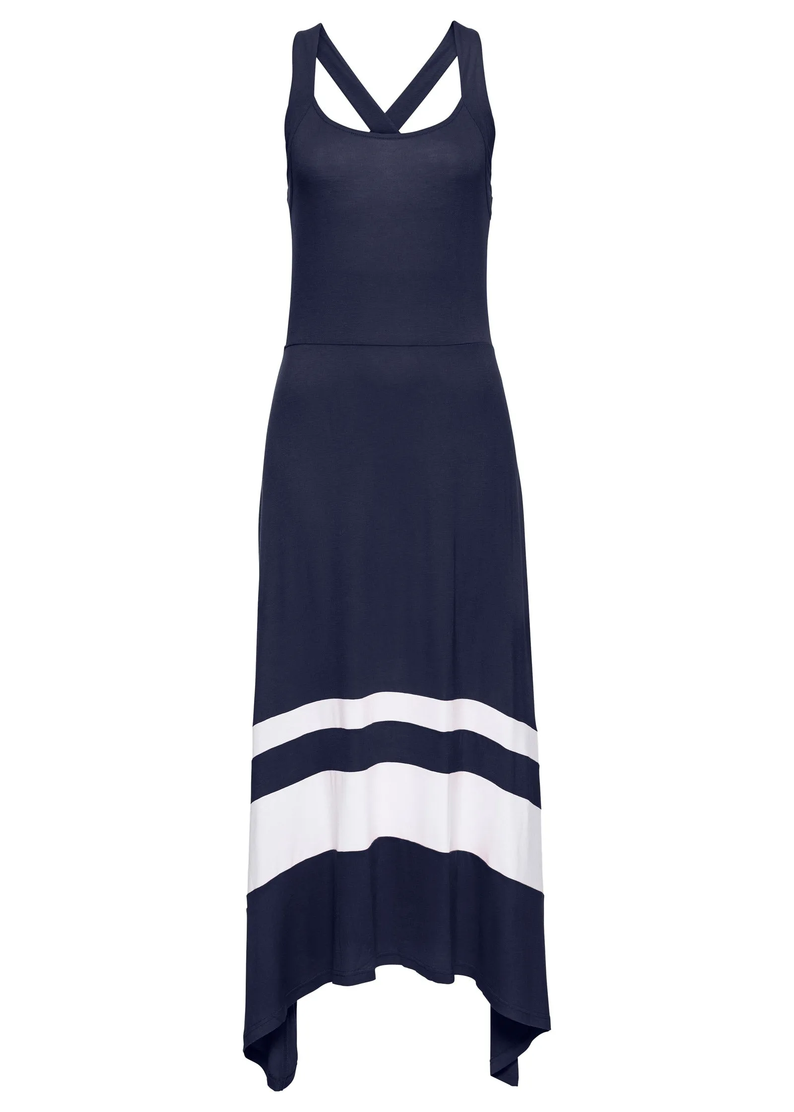 Color Block Maxi Dress - Navy & White sold by VENUS product image thumbnail 5