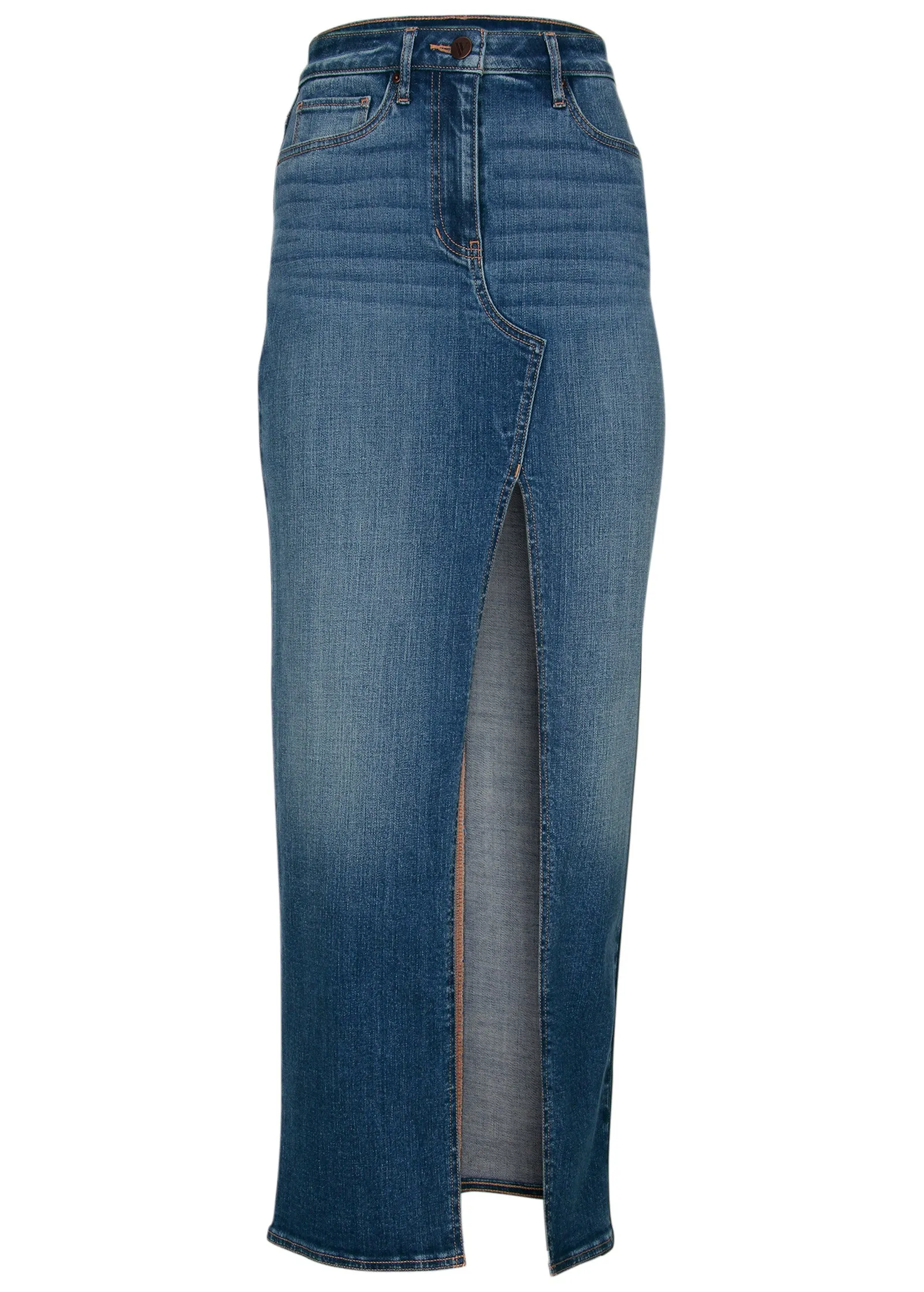 Denim Maxi Skirt - Medium Wash sold by VENUS product image thumbnail 5