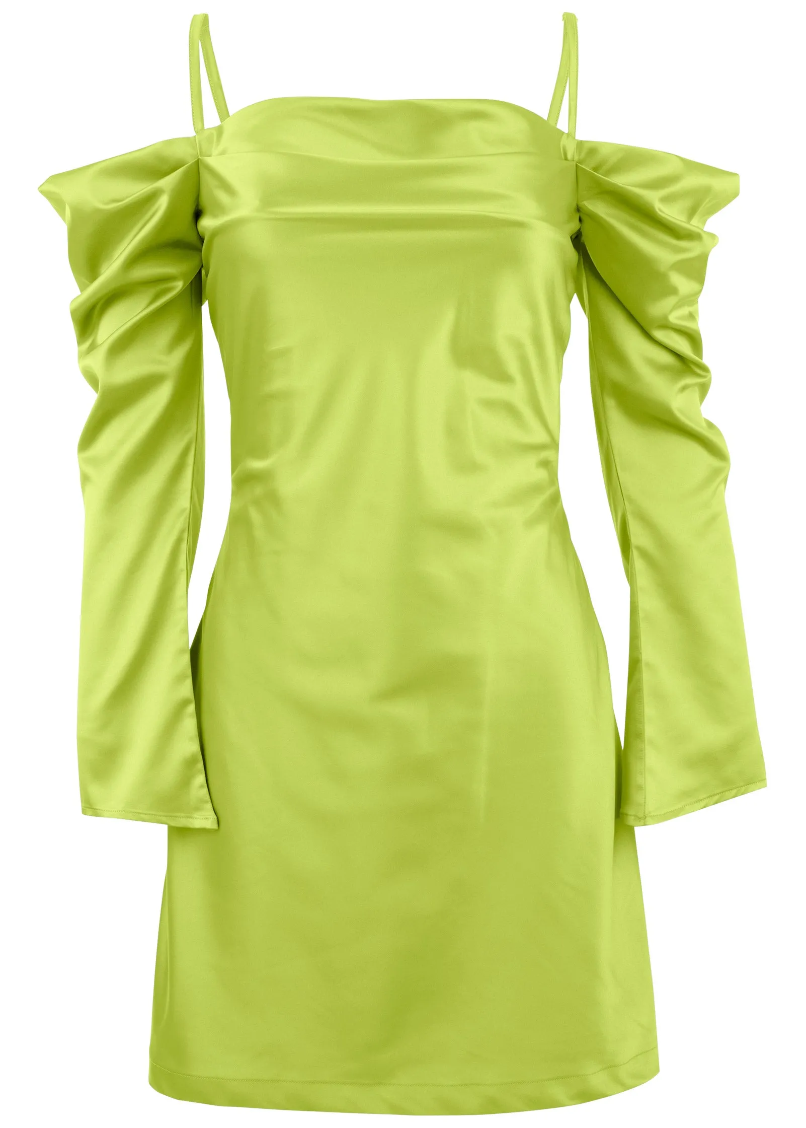 Cowl Neck Mini Dress - Lime sold by VENUS product image thumbnail 4