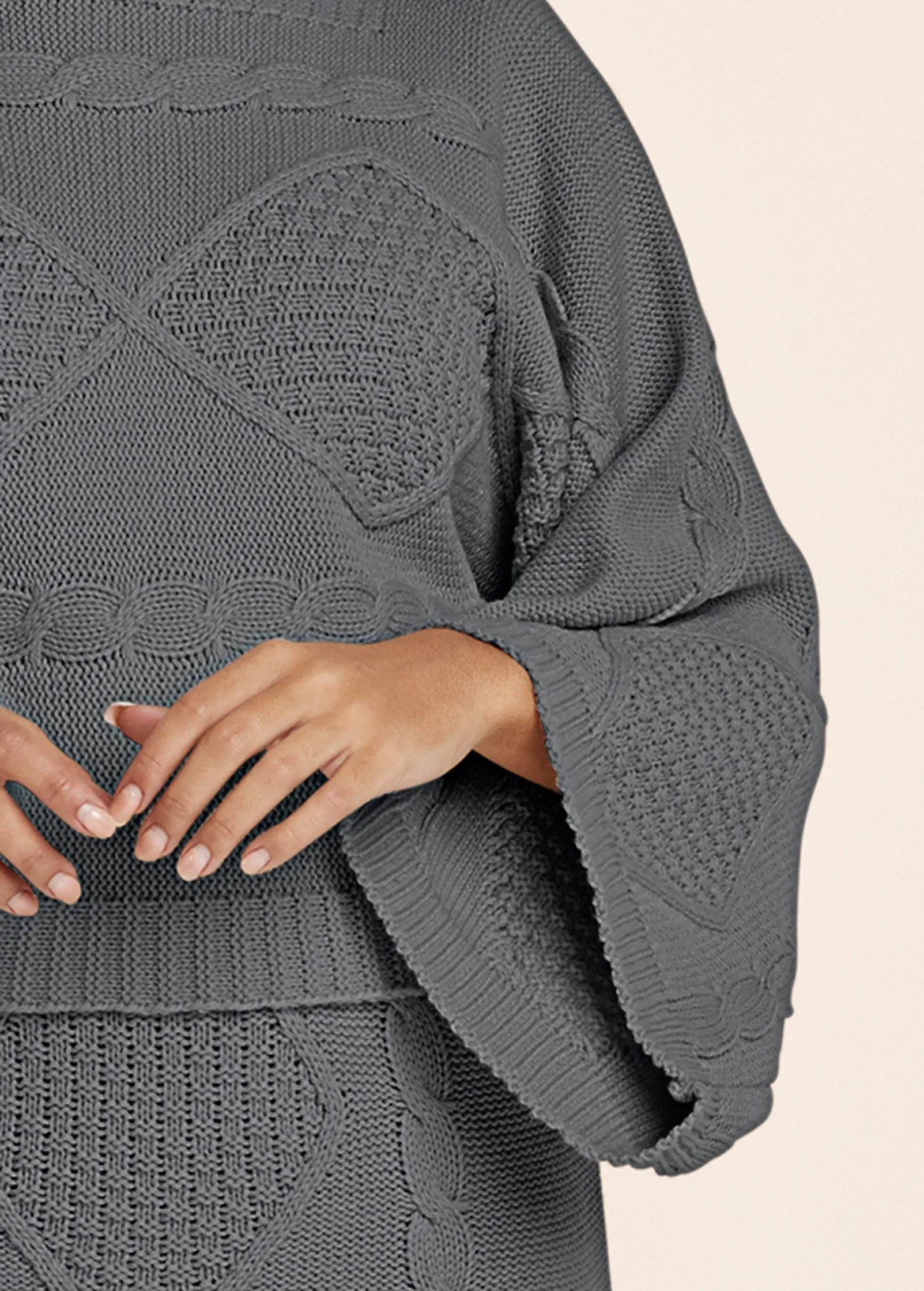 Two-Piece Sweater Dress - Dark Grey sold by VENUS product image thumbnail 3