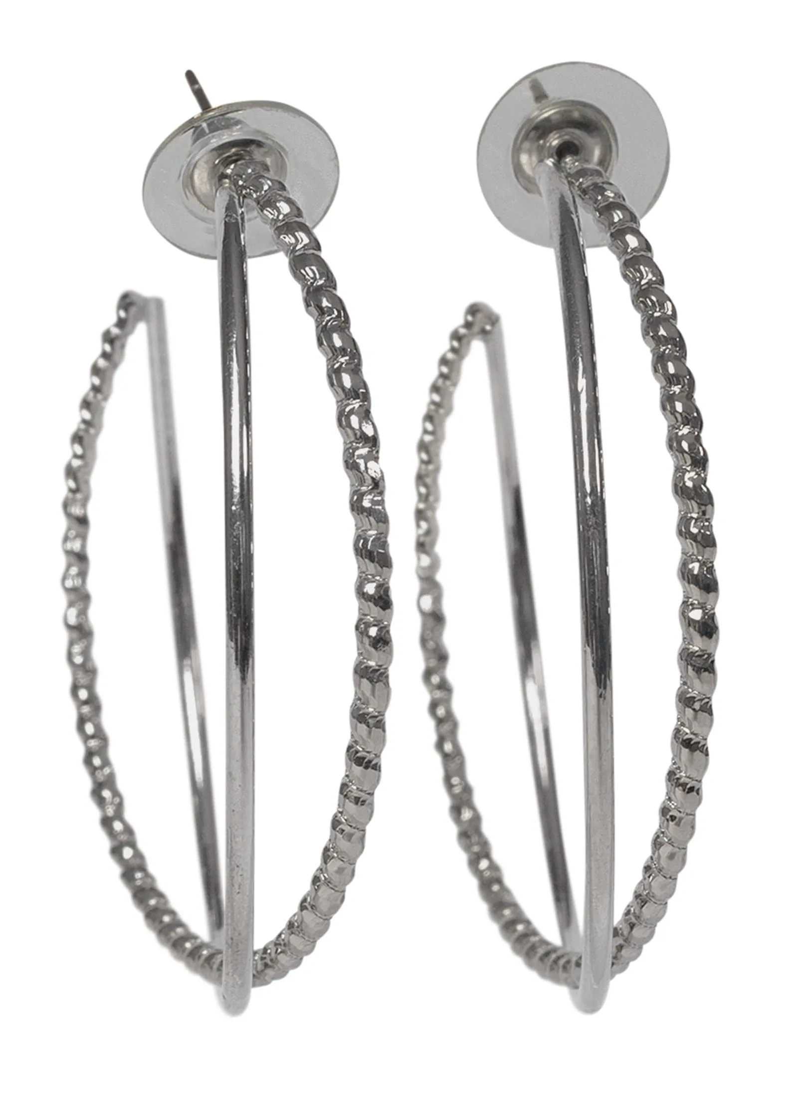 Textured Hoops - Gold Multi sold by VENUS product image thumbnail 5