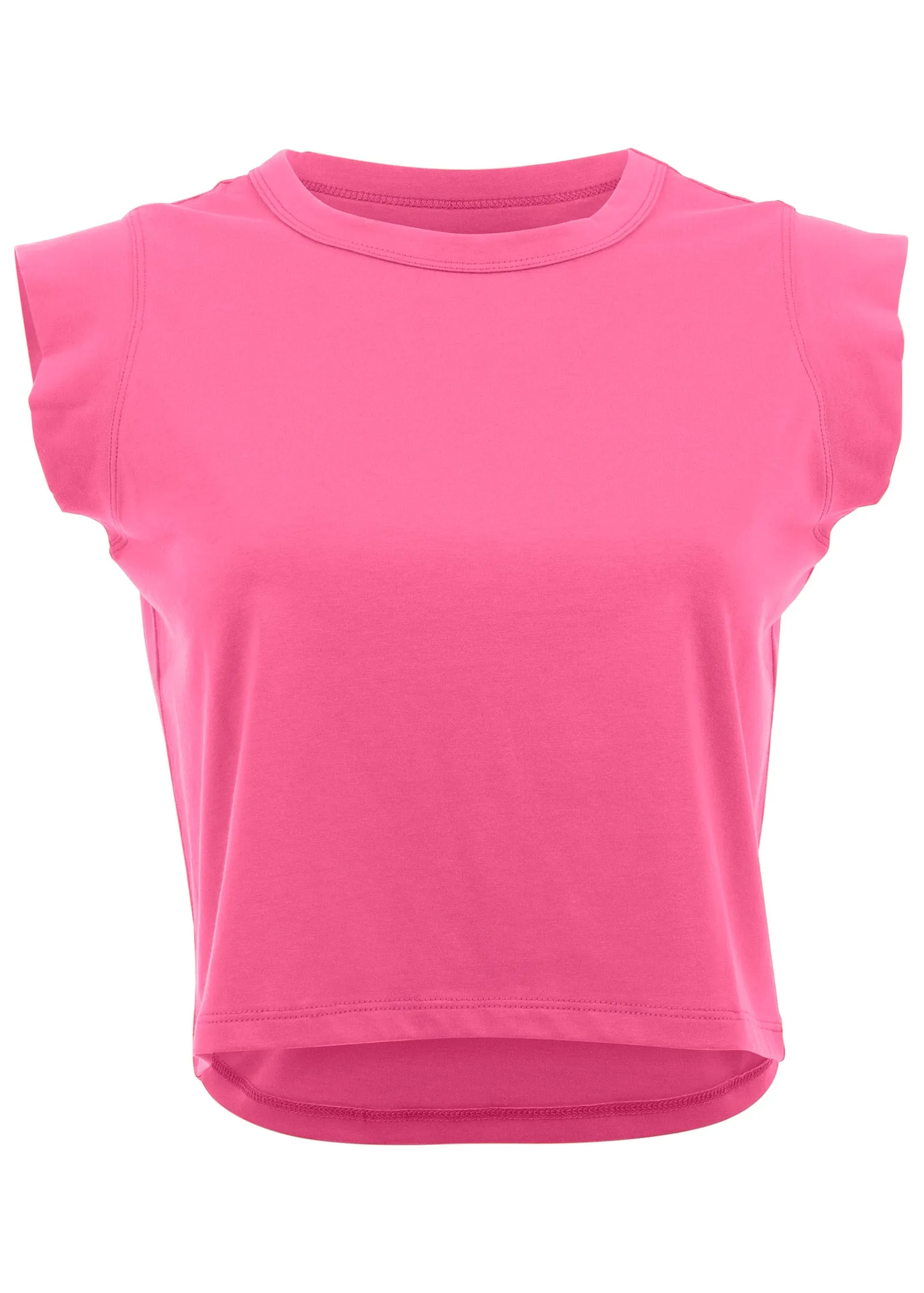 Cap Sleeve Tee - Hot Pink sold by VENUS product image thumbnail 4
