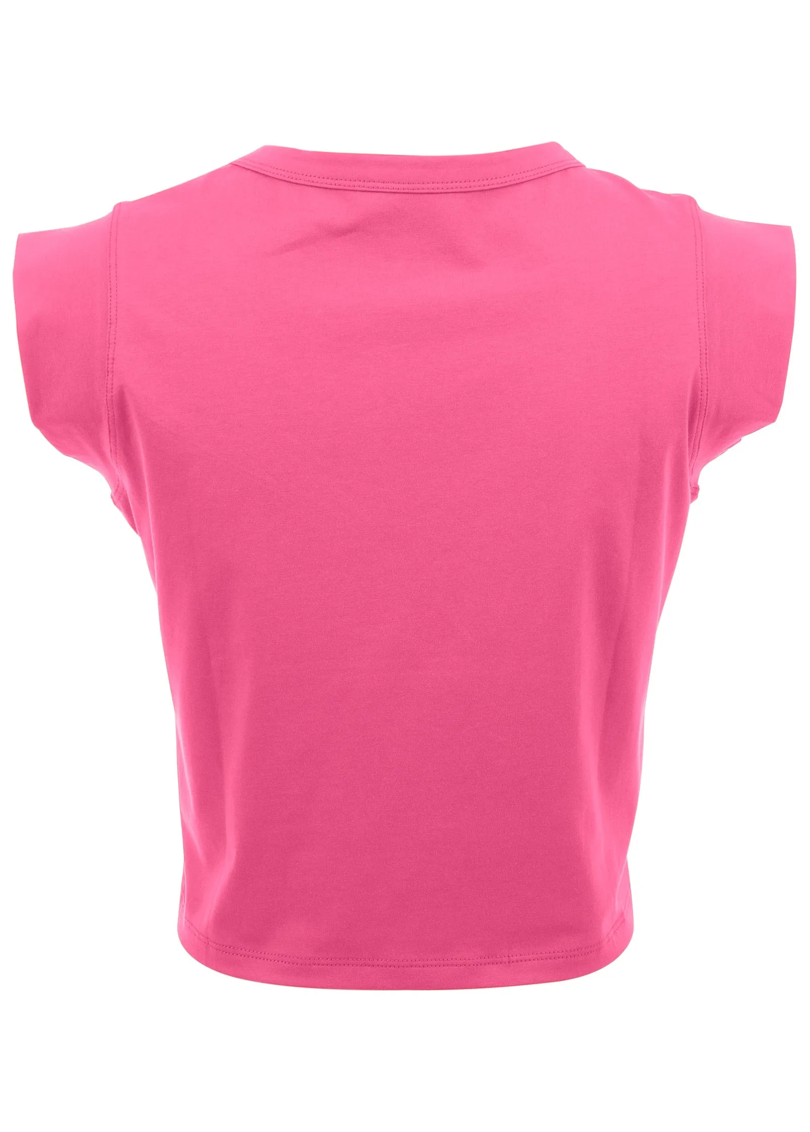 Cap Sleeve Tee - Hot Pink sold by VENUS product image thumbnail 5