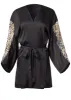 Animal Lace Detail Robe - Animal Multi sold by VENUS