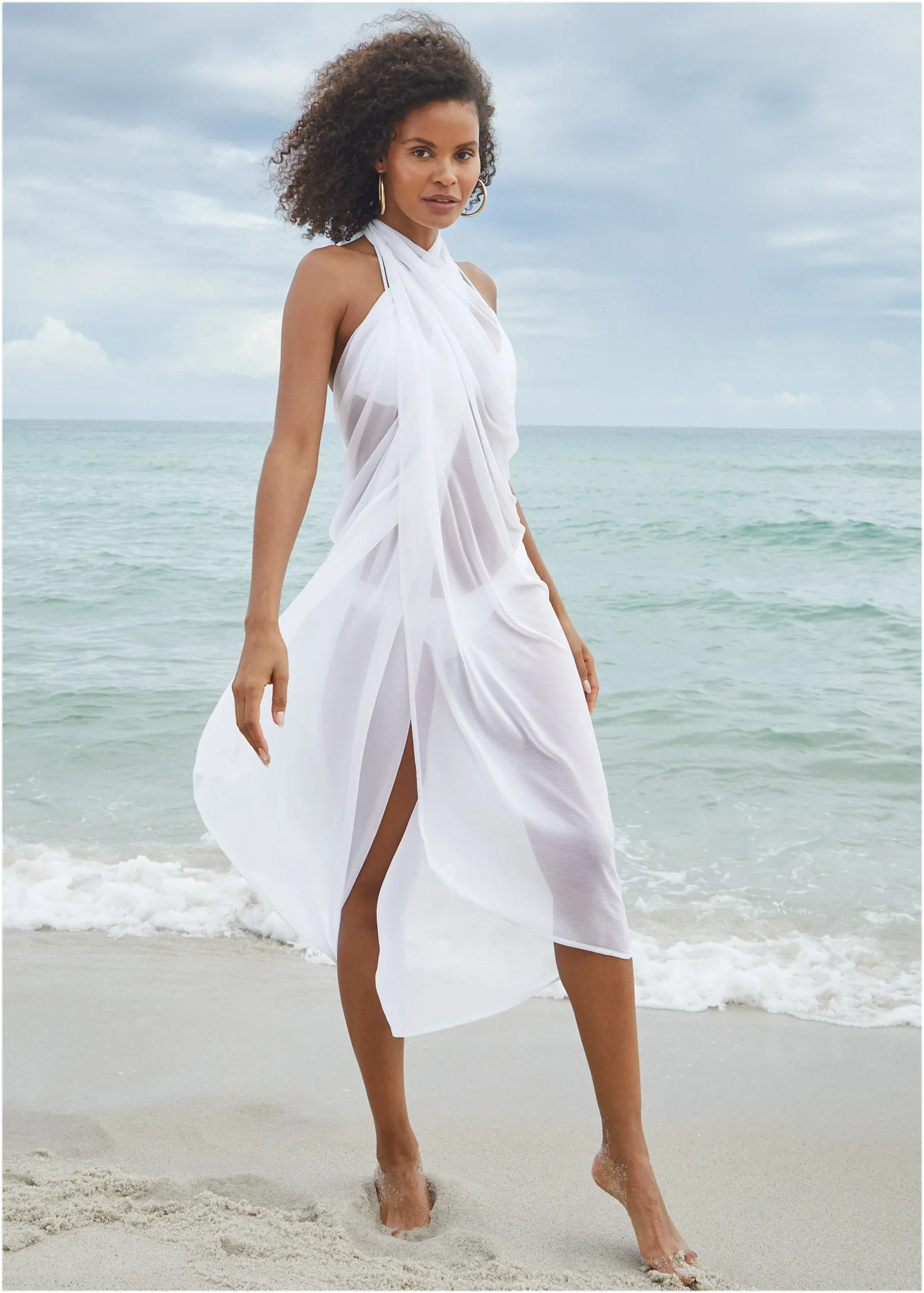 Pareo Cover-Up - Pearl White sold by VENUS
