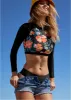 Blanc Sport Long Sleeve Top - Floral Delight sold by VENUS
