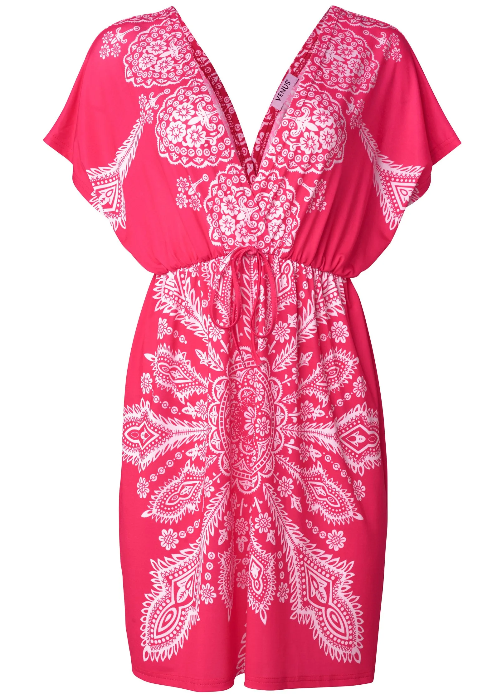 Printed Coverup Dress - Rosey Red sold by VENUS product image thumbnail 5