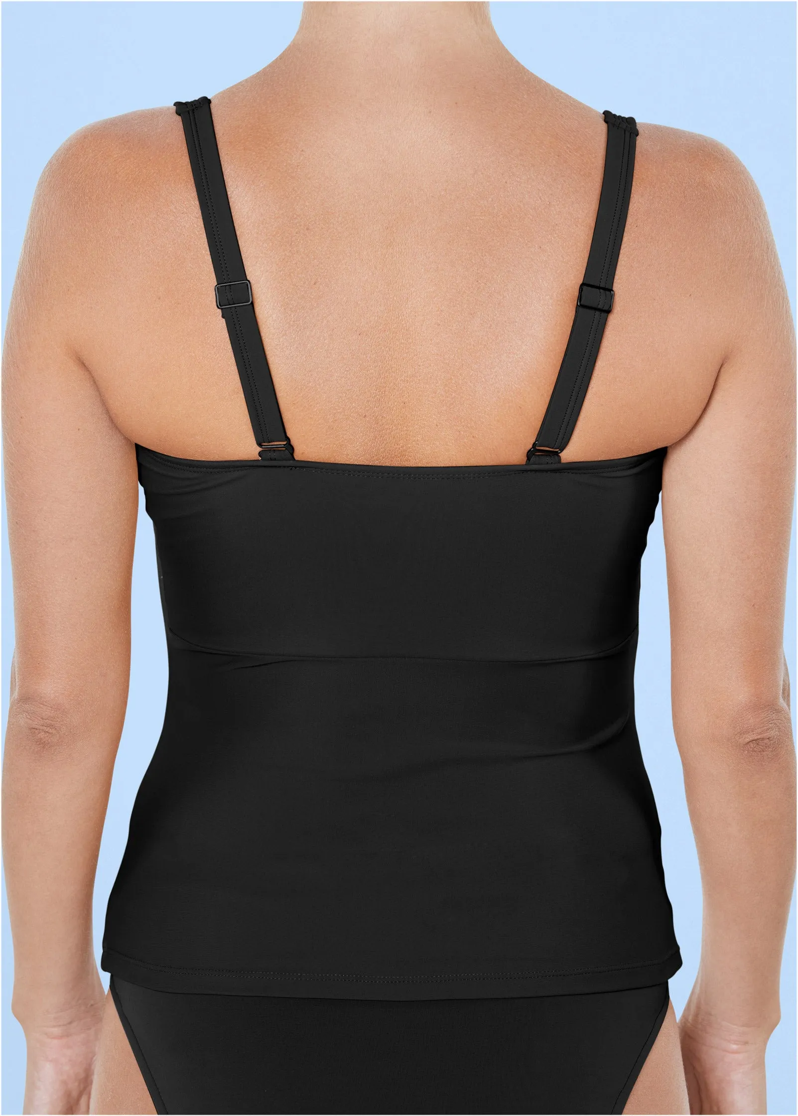 Slenderizing Tankini Top - Black Beauty sold by VENUS product image thumbnail 4