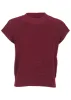 Short Sleeve Vest - Wine sold by VENUS