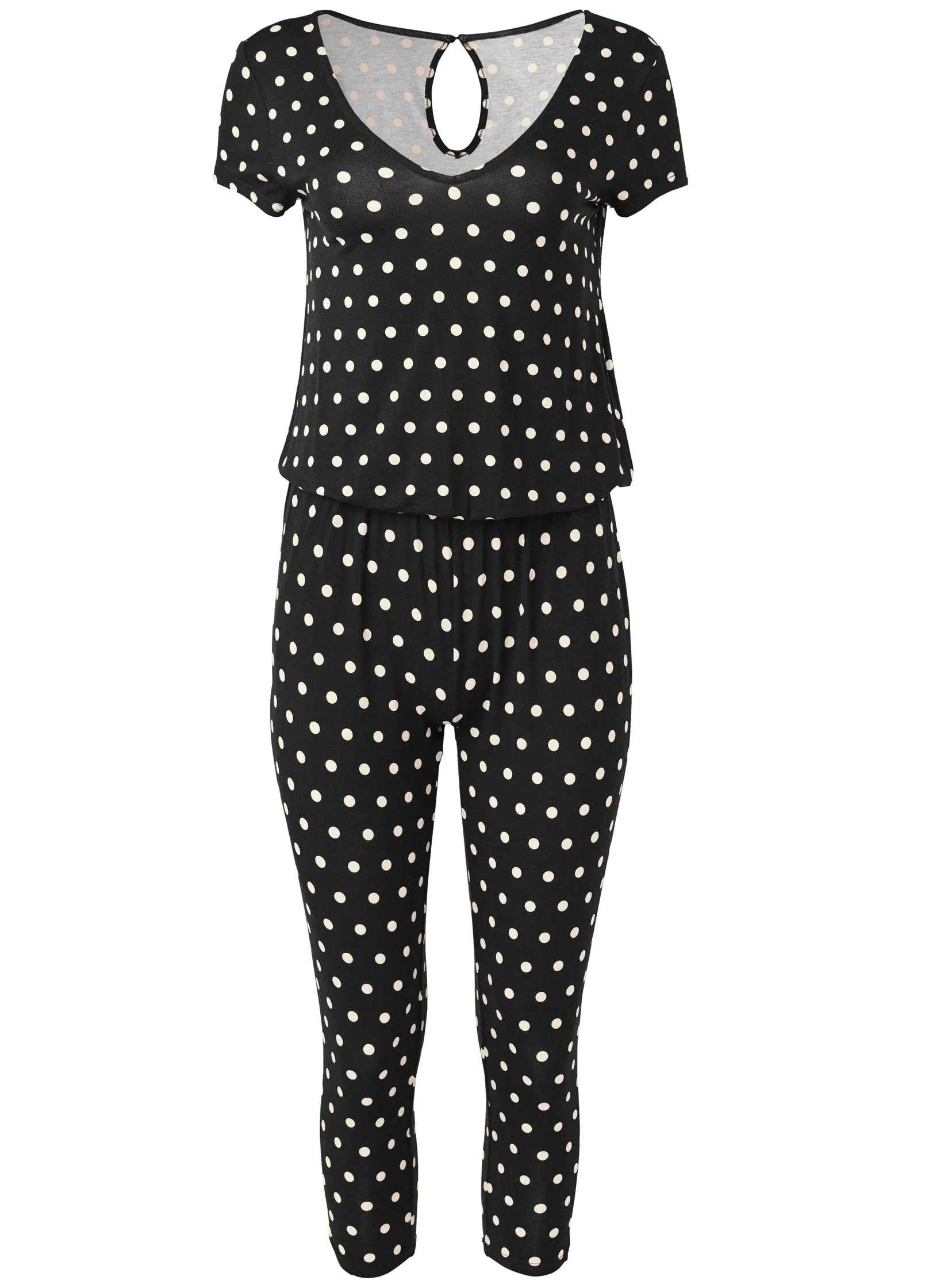 Polka Dot Jumpsuit - Black & White sold by VENUS product image thumbnail 5
