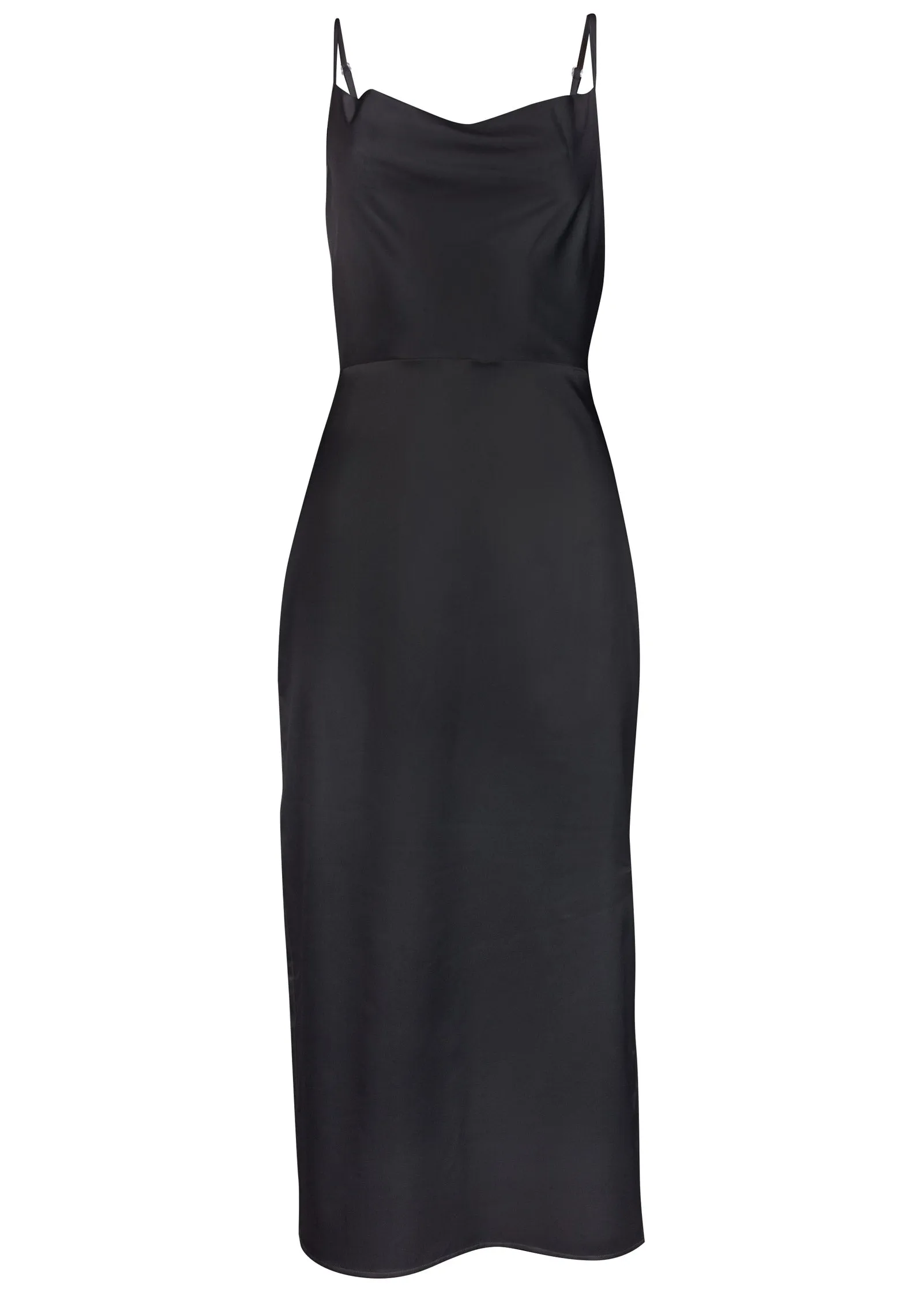 Cowl Neck Slip Dress - Black sold by VENUS product image thumbnail 4