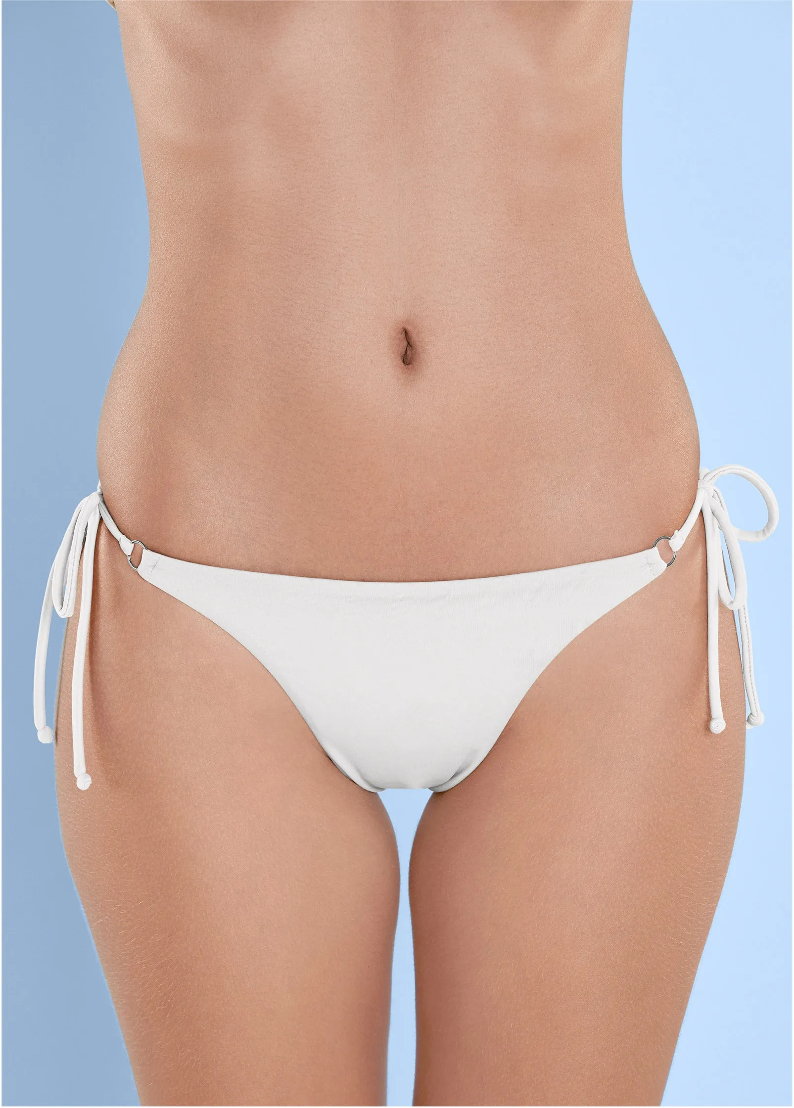Cheeky Tie Side Bottom - Pearl White sold by VENUS product image thumbnail 3