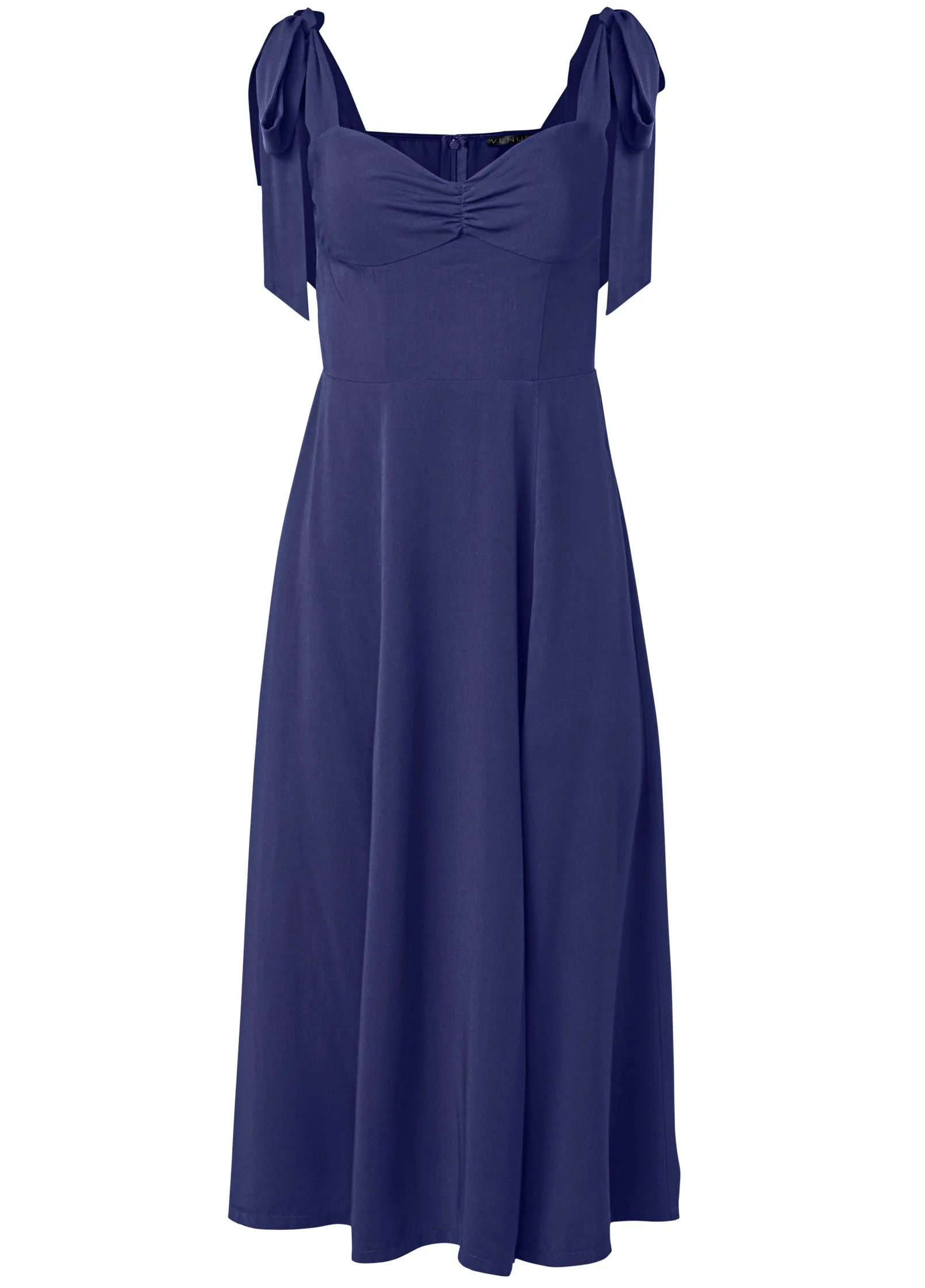 Tie Shoulder Midi Dress - Skipper Blue sold by VENUS product image thumbnail 5