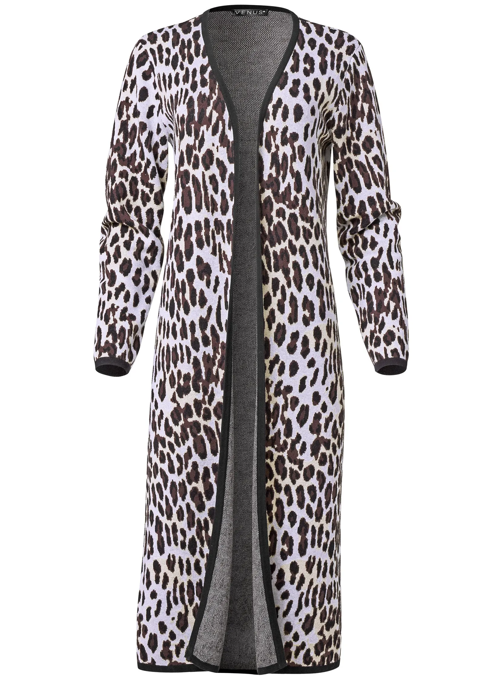 Snow Leopard Print Duster - White Multi sold by VENUS product image thumbnail 5