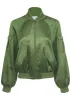 Matte Satin Bomber - Bronze Green sold by VENUS