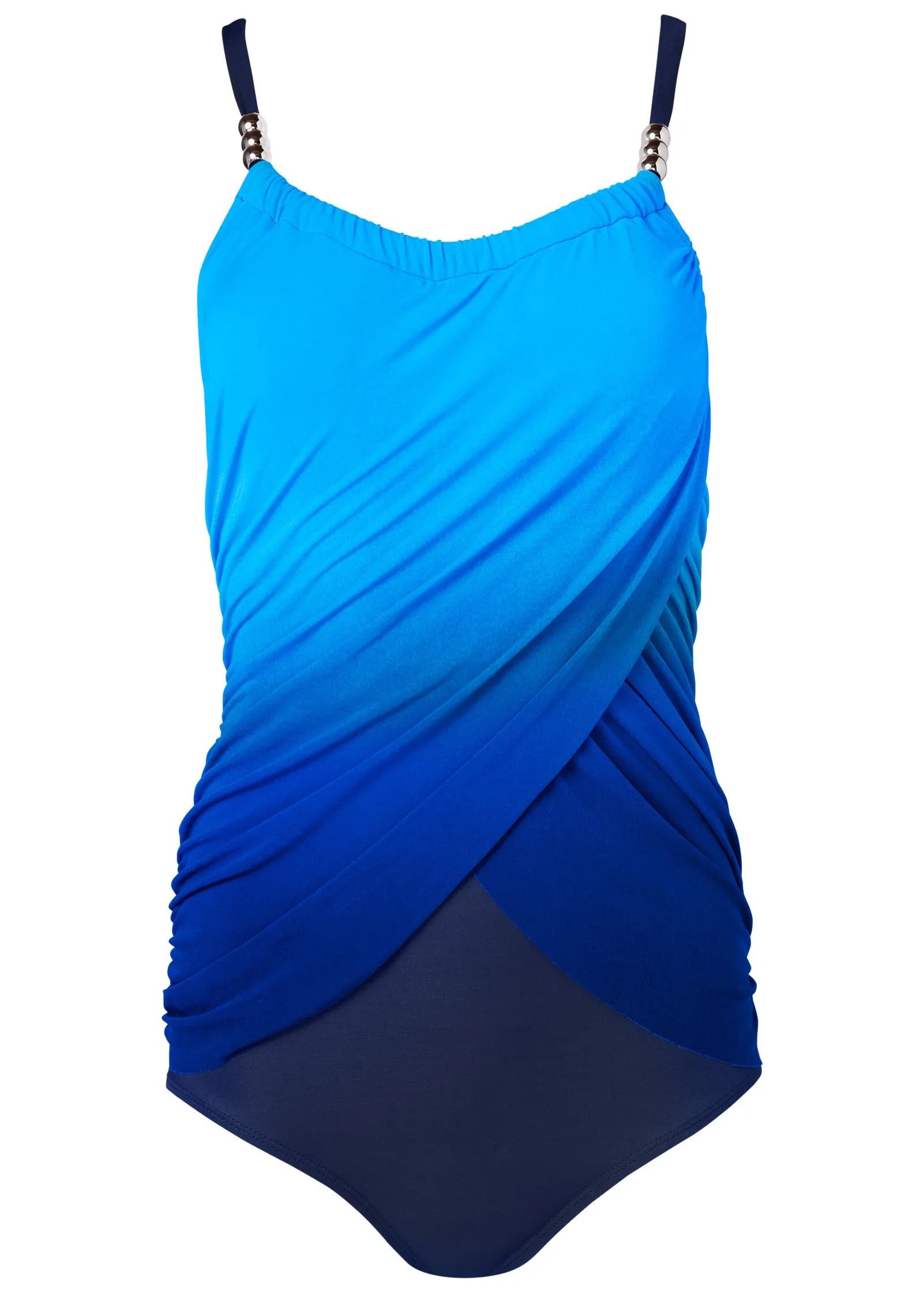 Slimming Draped One-Piece - Ocean Ombre sold by VENUS product image thumbnail 4