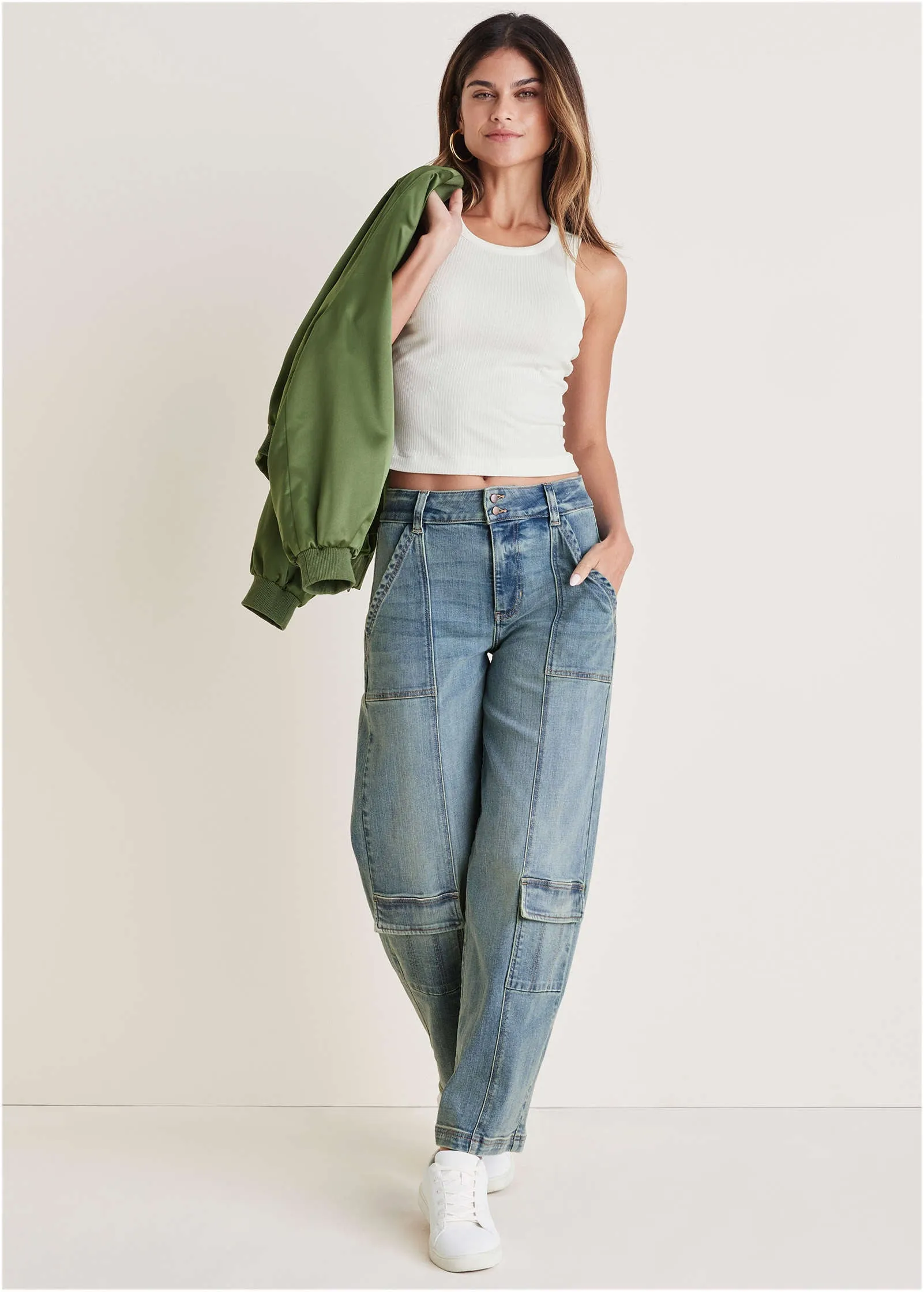 Matte Satin Bomber - Bronze Green sold by VENUS product image thumbnail 5