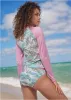 Adjustable Side Rash Guard - Island Tides sold by VENUS