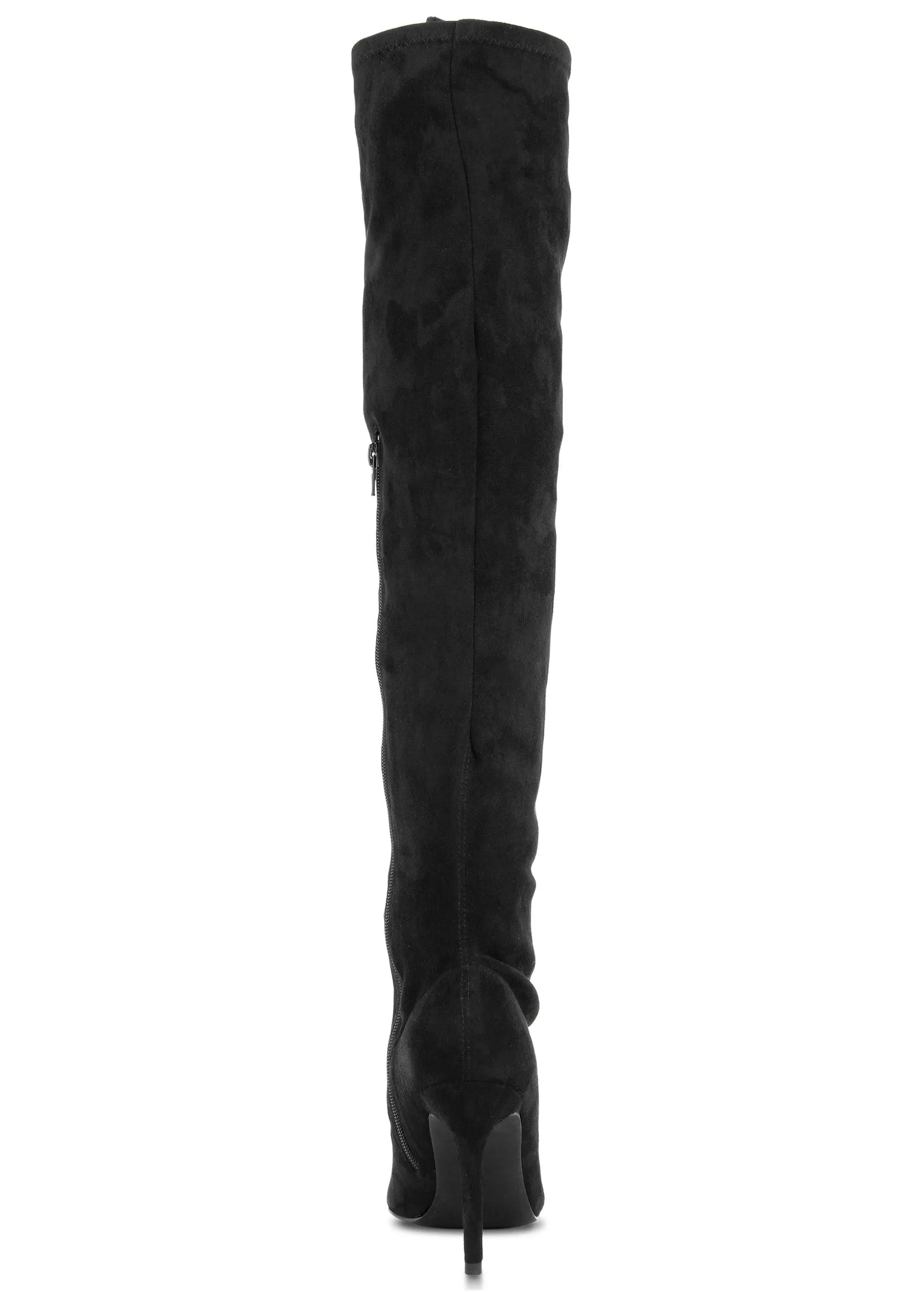Suede Over The Knee Boots - Black sold by VENUS product image thumbnail 4
