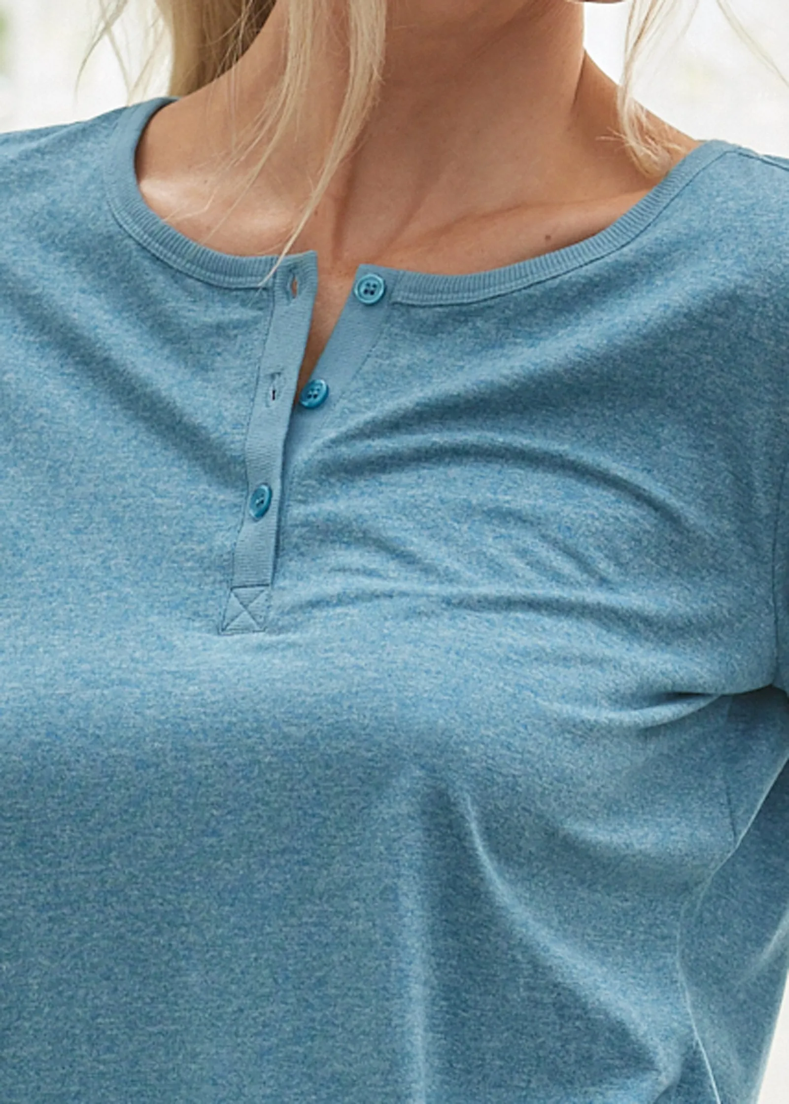 Henley pajama set - Sapphire Blue sold by VENUS product image thumbnail 3