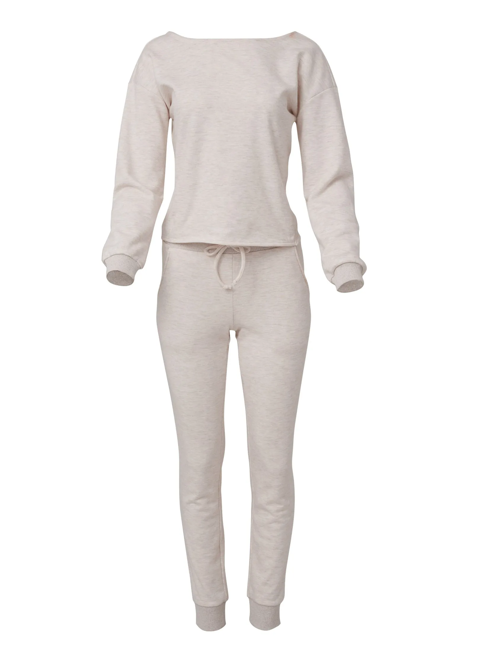 Knot-Back Top And Pants Set - Vanilla Heather sold by VENUS product image thumbnail 2