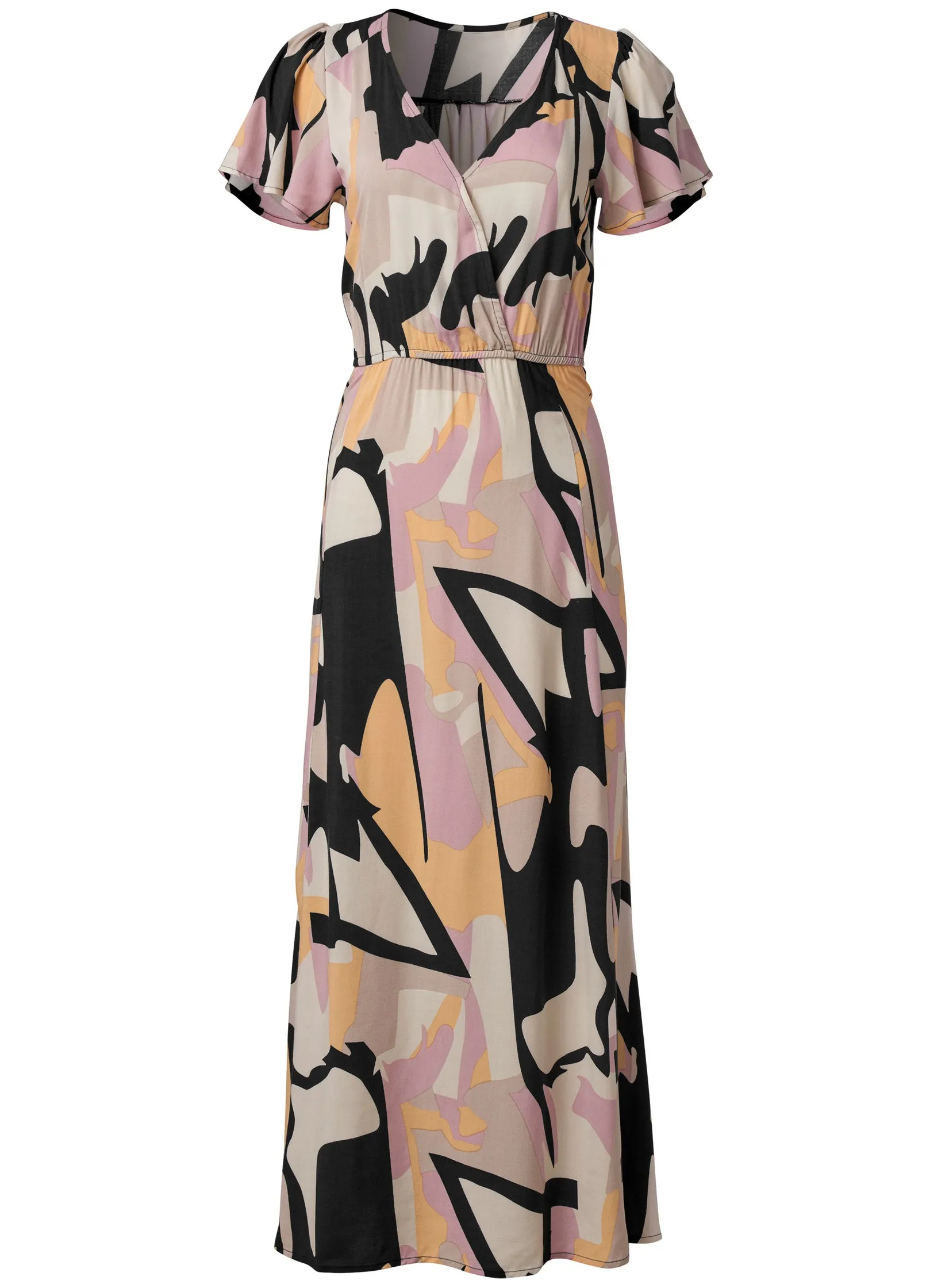 Abstract Print Maxi Dress - Navy Multi sold by VENUS product image thumbnail 5