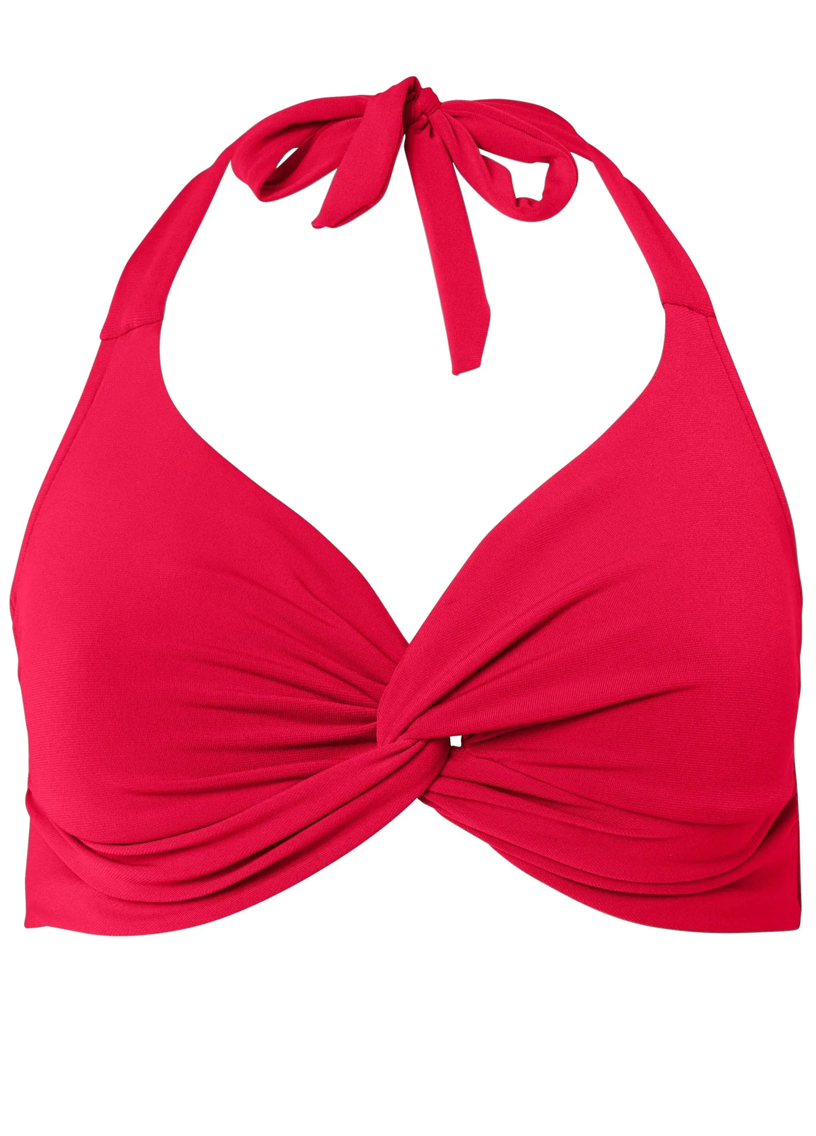 Twist Front Halter Top - Red Hot sold by VENUS product image thumbnail 5