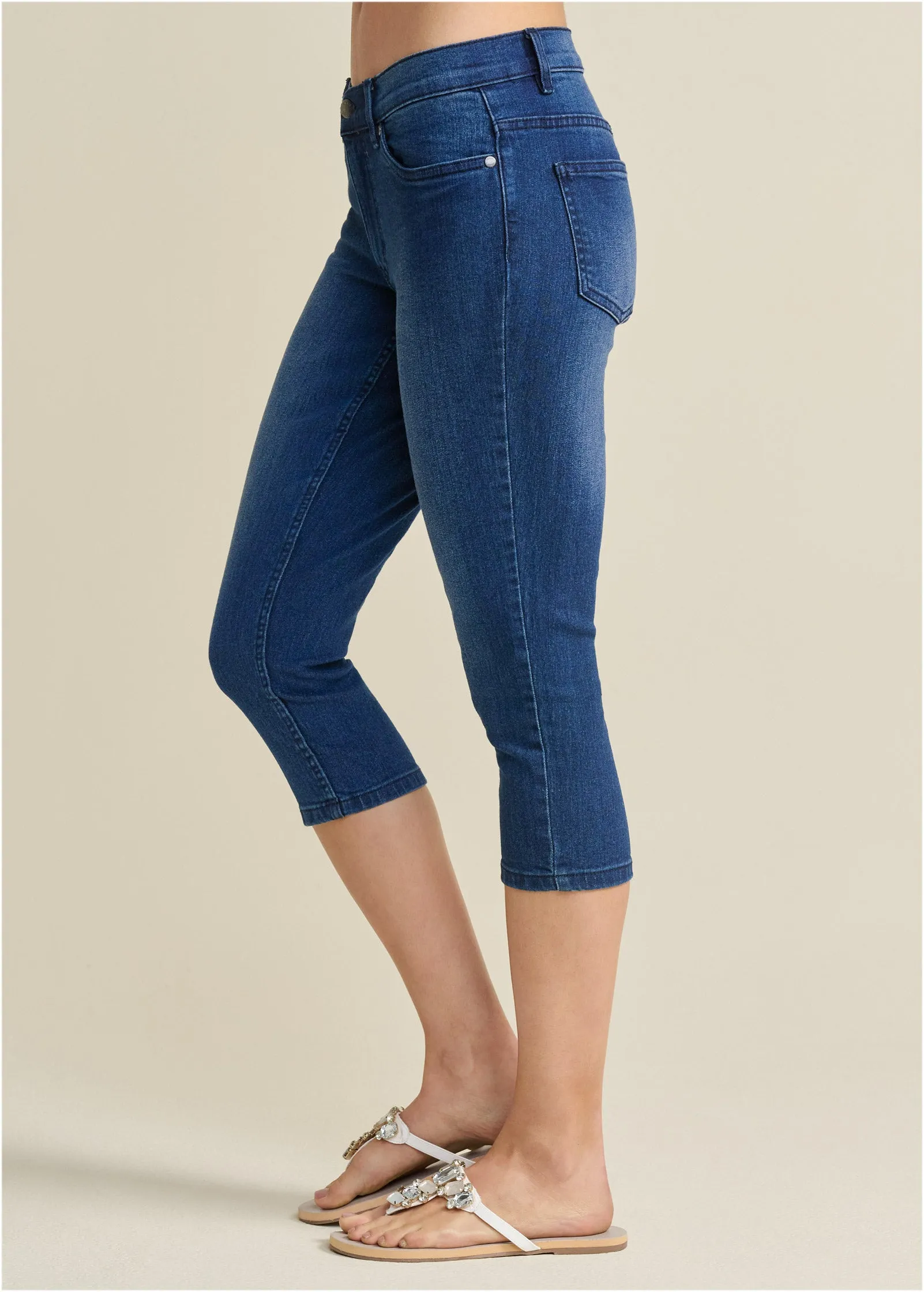 Cindy Capri Jeans - Dark Wash sold by VENUS product image thumbnail 3