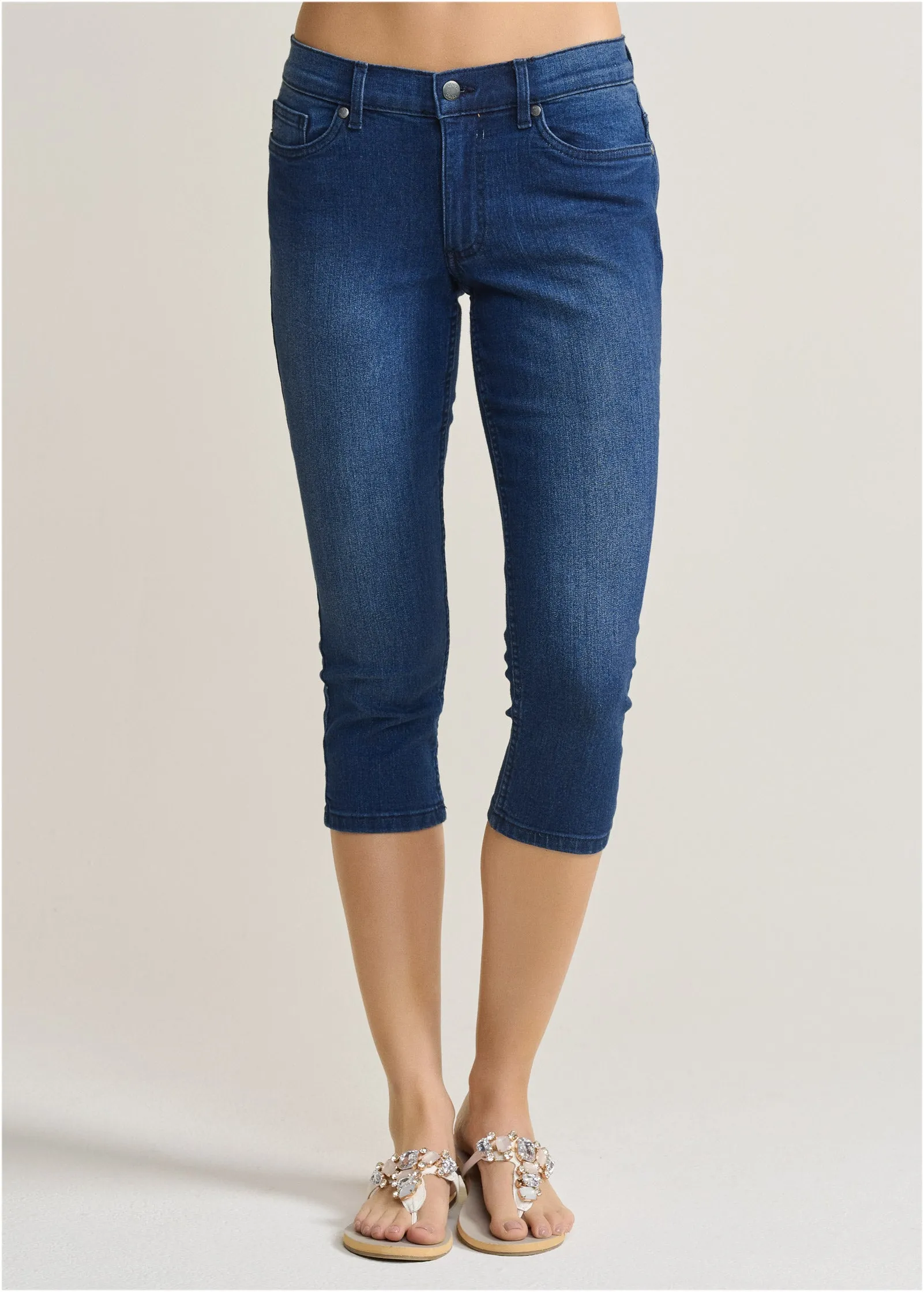 Cindy Capri Jeans - Dark Wash sold by VENUS