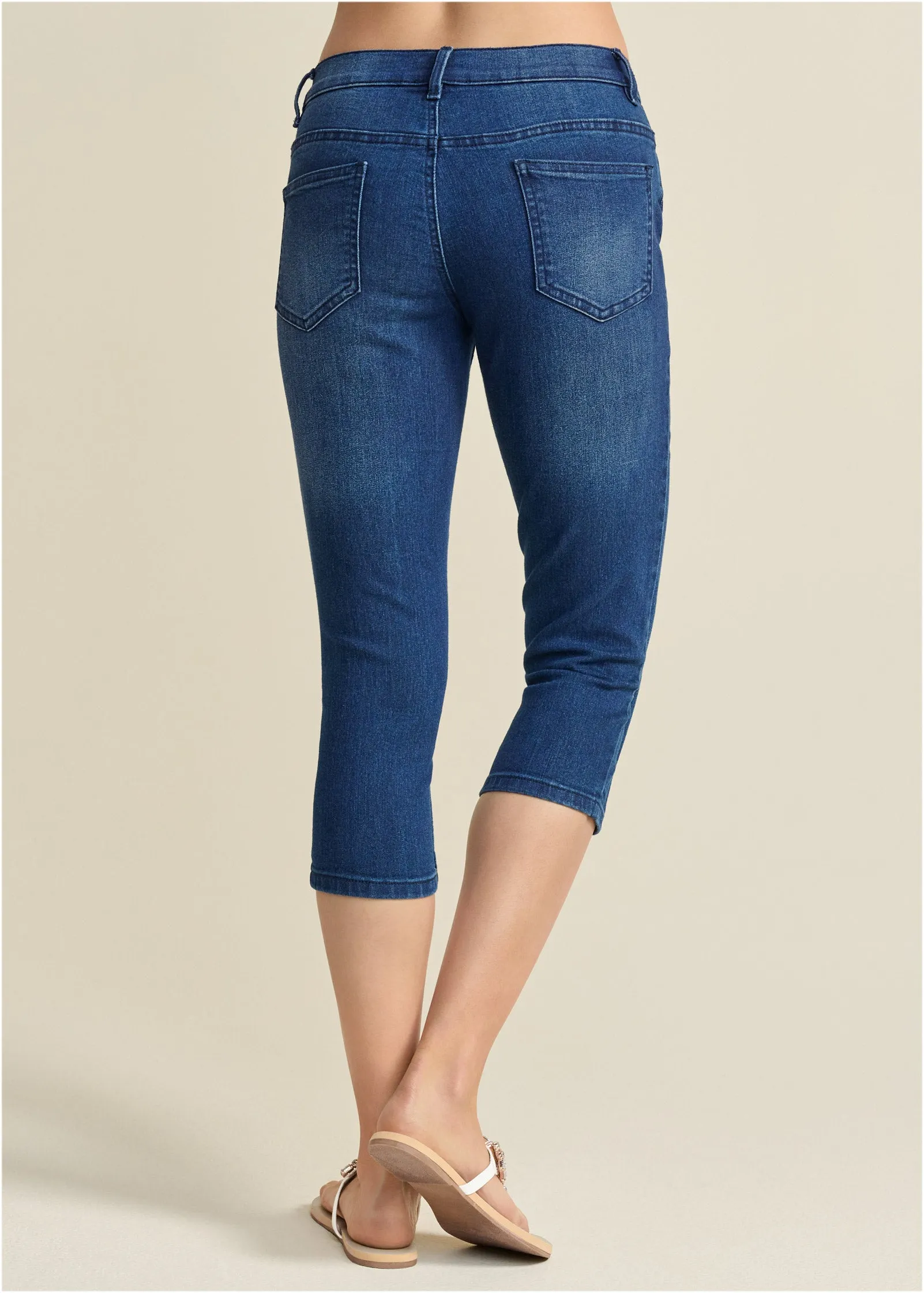 Cindy Capri Jeans - Dark Wash sold by VENUS product image thumbnail 2