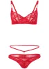 Cutout Bra And Panty Set - Red sold by VENUS